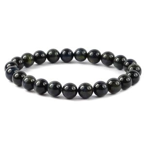 Blue Tiger Eye Crystal Beads Bracelet