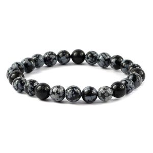 Snowflake Obsidian Healing Bracelet